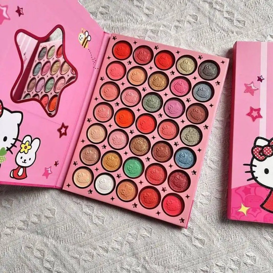 35 Color Pearlescent Matte Eye Shadow Palette with Makeup Mirror