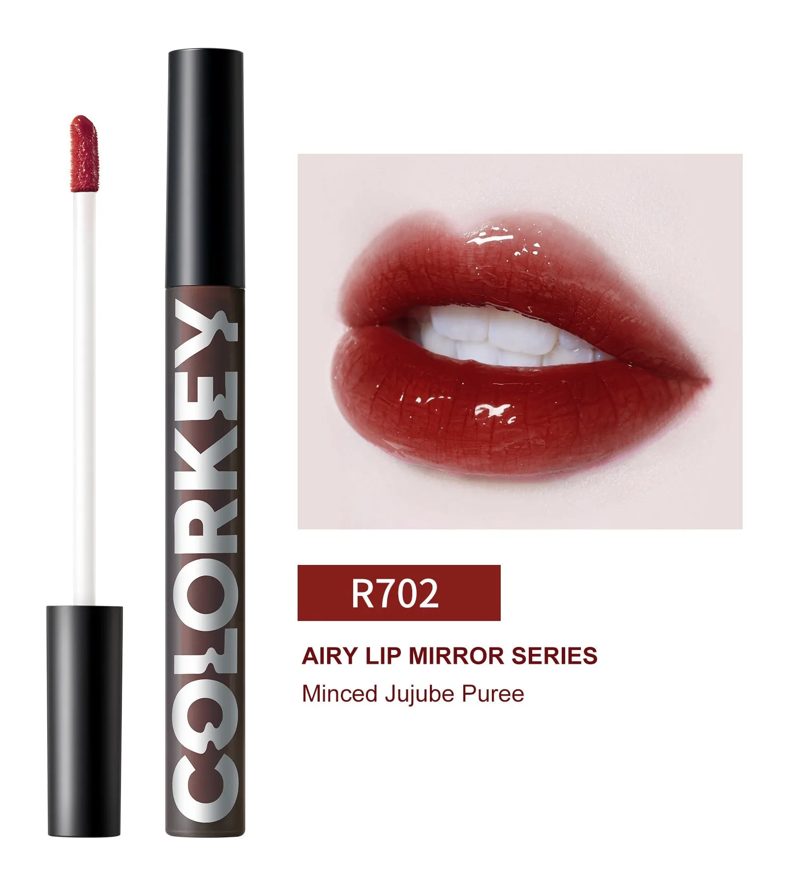 Airy Lip Gloss Mirror Series R702 Red