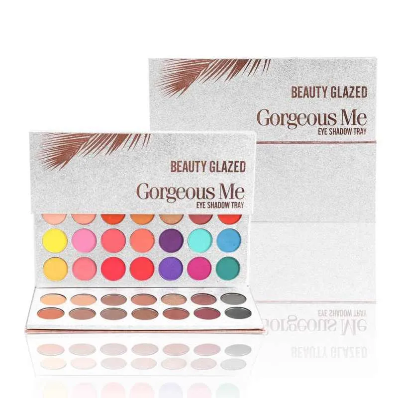 Beauty Glazed Gorgeous Eye Shadow Tray Palette Make Me Gorgeous 63 Colors