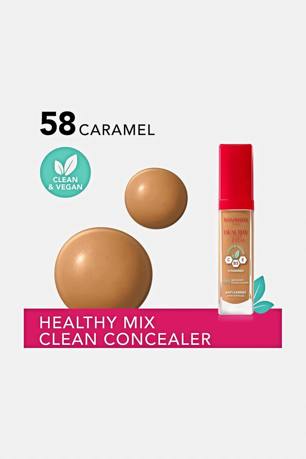 Bourjois Healthy Mix Clean Concealer 58 - Caramel