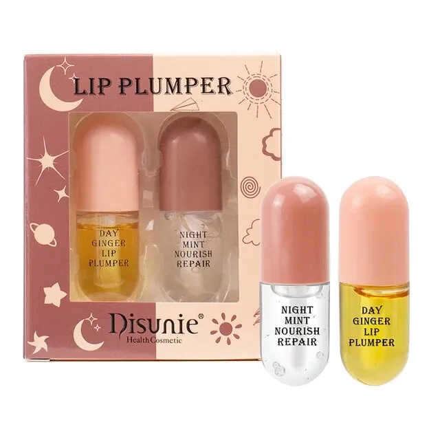 Disunie Instant Volumising Lips Plumper Essential Oil Moisturizing Repairing Reduce Lip Fine Line Serum Sexy Plump 5.5ml*2 H7096A