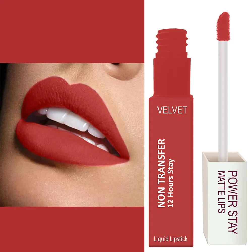 FORFOR Power Stay Lipstick, Candy Red (Matte)