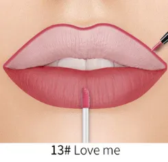 Lip Liner Matte Nonstick Cup Liquid Lipstick Double Lip Gloss Pen