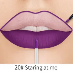 Lip Liner Matte Nonstick Cup Liquid Lipstick Double Lip Gloss Pen