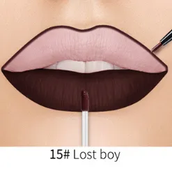 Lip Liner Matte Nonstick Cup Liquid Lipstick Double Lip Gloss Pen