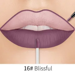 Lip Liner Matte Nonstick Cup Liquid Lipstick Double Lip Gloss Pen