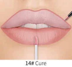 Lip Liner Matte Nonstick Cup Liquid Lipstick Double Lip Gloss Pen