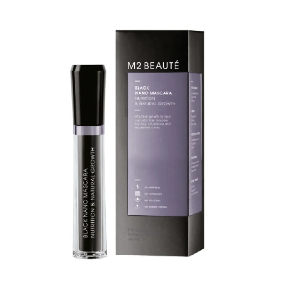 M2 Beaute Black Nano Mascara Nutrition & Natural Growth