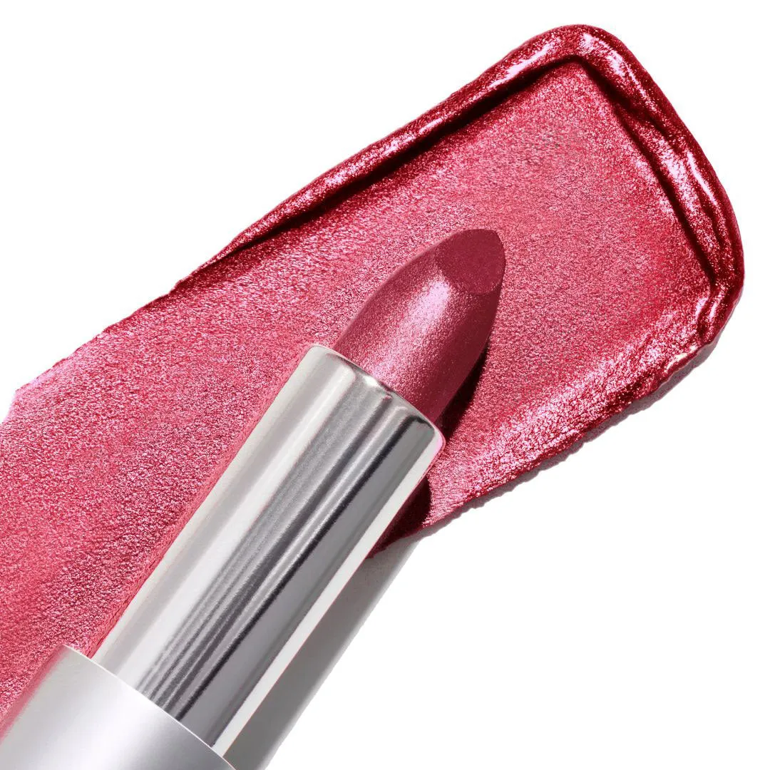 Mahvelous Crème | A Muted Raspberry with Pink and Gold Shimmer Lipstick