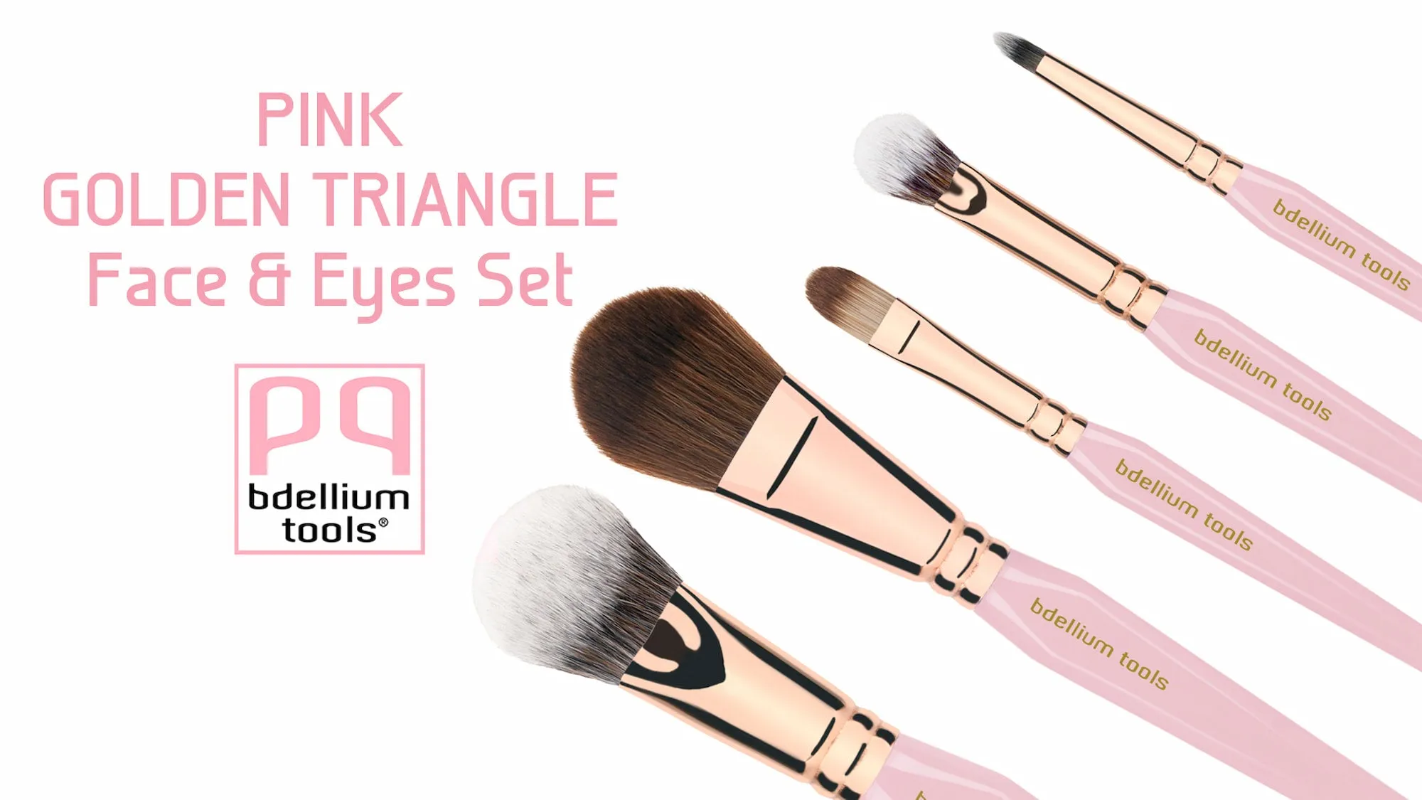 Pink Golden Triangle Face & Eyes Set