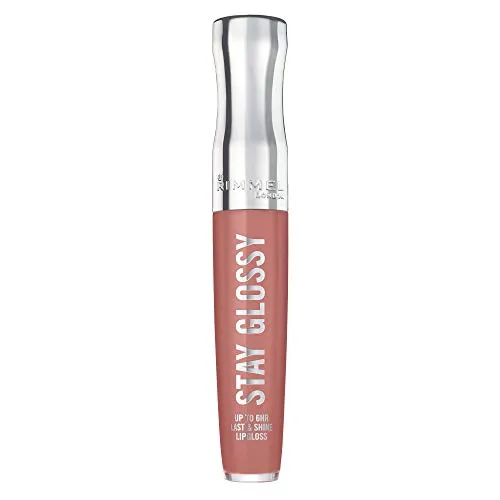 Rimmel Stay Glossy Lip Gloss, Bare Minimum, 0.18 Fl Oz (Pack of 1)