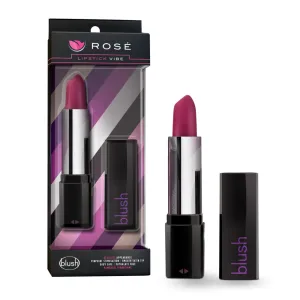 Rosé By Blush® | Lipstick Vibe Black 4-Inch Vibrating Mini Vibrator