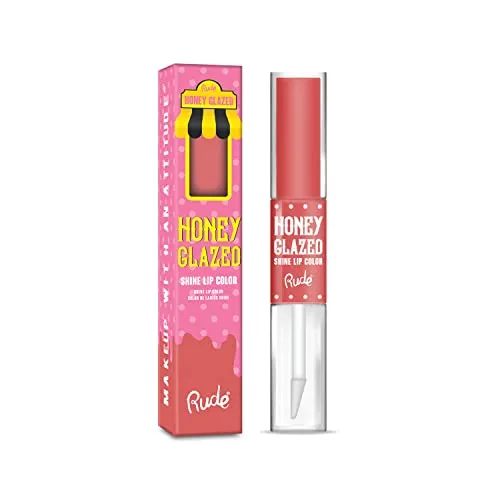 RUDE Honey Glazed Matte Ultra Shine Lip Gloss Color (Cinnamon Twist)