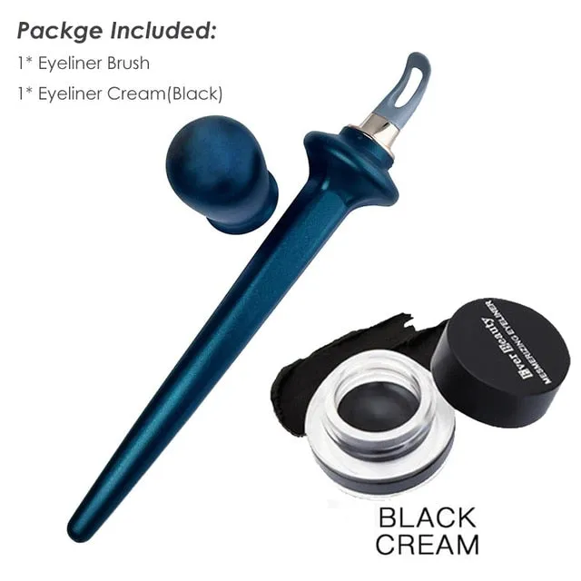 Silicone Eyeliner Eye Shadow Brush With Gel