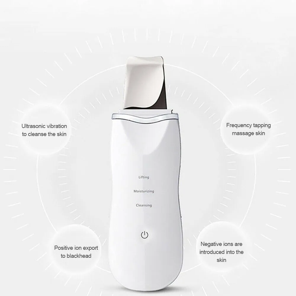 Ultra-Sonic Deep Facial Cleansing Machine Facial Scrubber- USB Charging