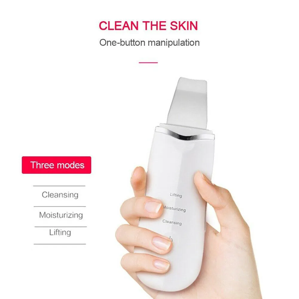 Ultra-Sonic Deep Facial Cleansing Machine Facial Scrubber- USB Charging