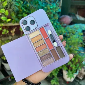 Viral Phone Eyeshadow Palette Matte Glitter Waterproof & Long-lasting Phone Palette