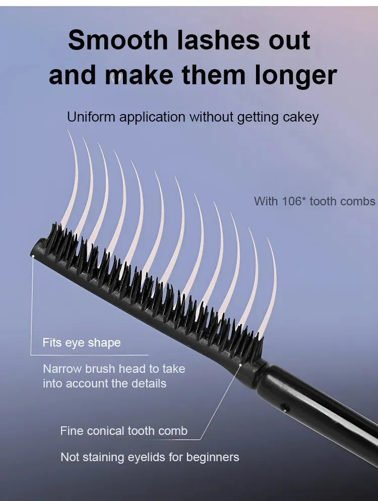 [Waterproof & Smudge Proof] Lengthening, curling & long-lasting mascara