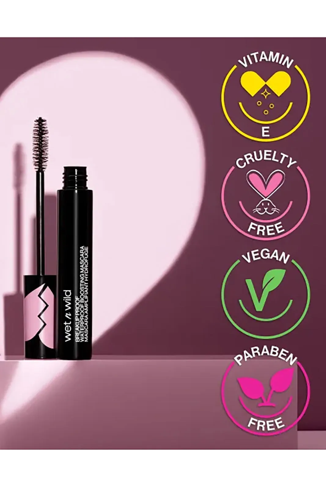 Wet N Wild Megalast Breakup Proof Waterproof Boosting Mascara - Ultra Black